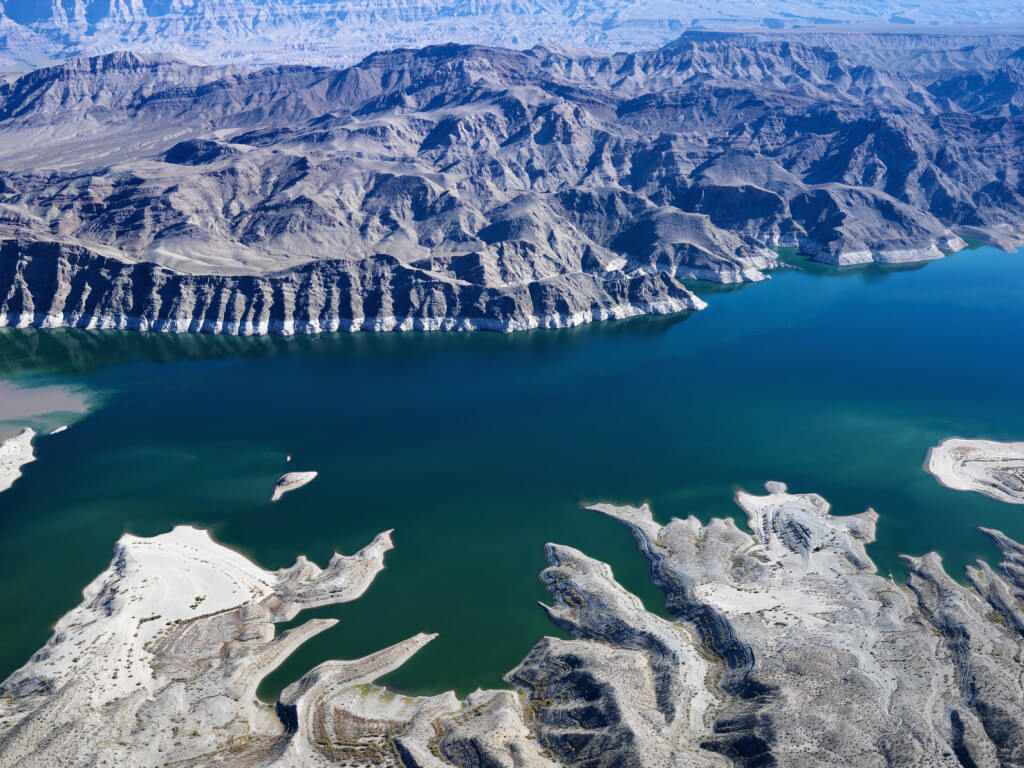 Aerial view of Lake Mead.