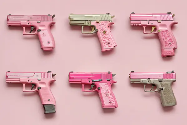 pink handguns