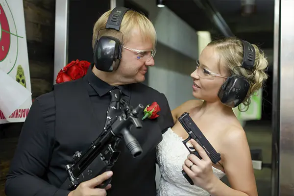 gun wedding