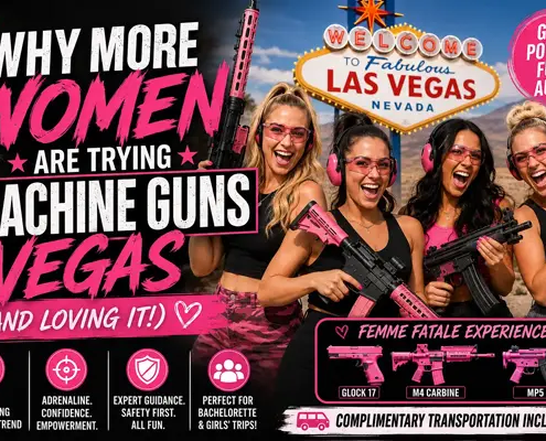 why more women are trying machine guns vegas and loving it