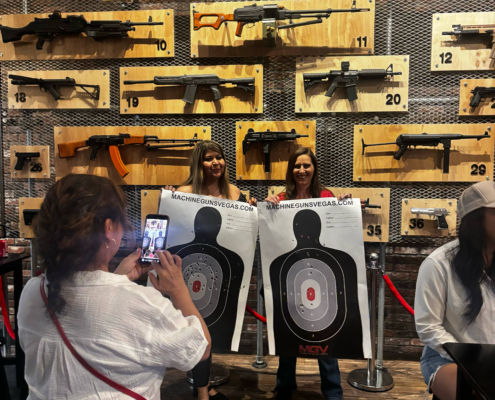 Date Night in las Vegas shooting range