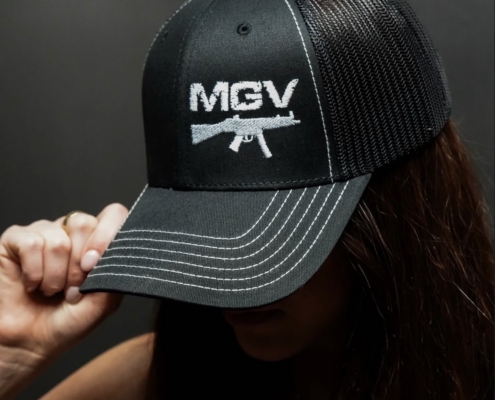 Private security team building event at Machine Guns Vegas luxury shooting range.
